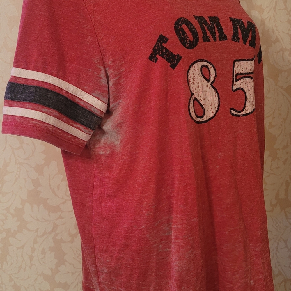 Tommy Hilfiger Varsity Style Top! Well Worn! - Picture 8 of 15